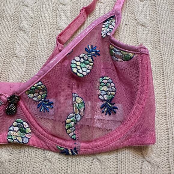 Savage x Fenty Pineapple Print Bra sz 34D - Picture 5 of 8